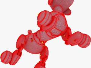zoomer robot dog dalmatian 3D Model