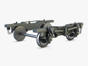 high speed train chassis v 1 3D Model
