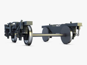 high speed train chassis v 1 3D Model