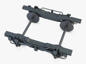 high speed train chassis v 1 3D Model