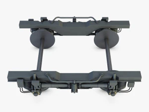 high speed train chassis v 1 3D Model