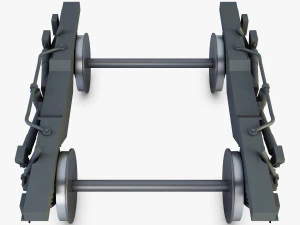 high speed train chassis v 1 3D Model