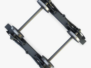 high speed train chassis v 1 3D Model