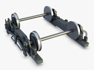 high speed train chassis v 1 3D Model