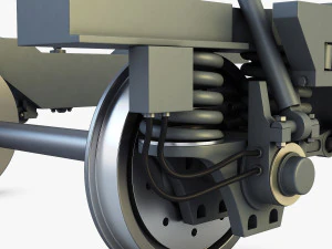 high speed train chassis v 1 3D Model