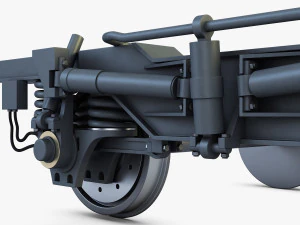 high speed train chassis v 1 3D Model