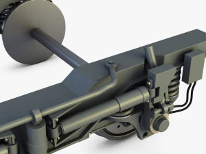 high speed train chassis v 1 3D Model