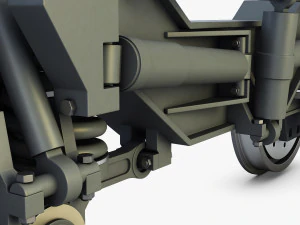high speed train chassis v 1 3D Model