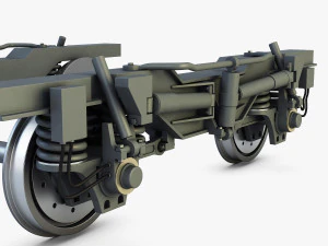 high speed train chassis v 1 3D Model