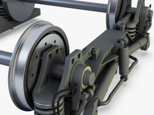 high speed train chassis v 1 3D Model