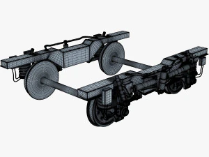 high speed train chassis v 1 3D Model