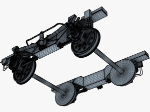 high speed train chassis v 1 3Dモデル
