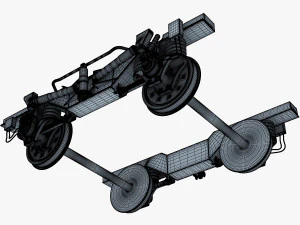 high speed train chassis v 1 3D Model