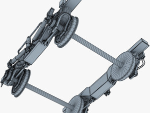 high speed train chassis v 1 3Dモデル