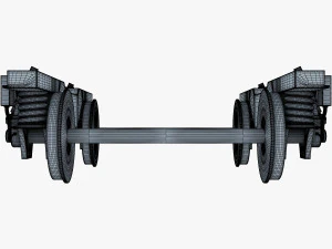 high speed train chassis v 1 3D Model