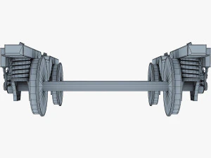high speed train chassis v 1 3D Model