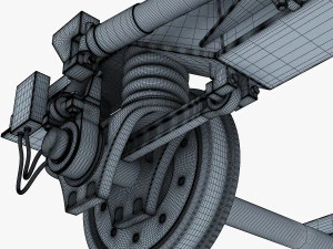 high speed train chassis v 1 3D Model