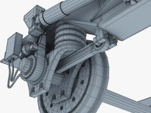 high speed train chassis v 1 3D Model