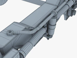 high speed train chassis v 1 3D Model