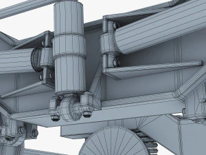 high speed train chassis v 1 3D Model