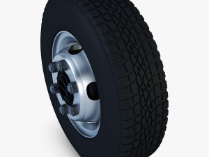 truck wheel v 1 3D Model