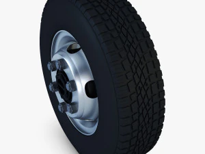 truck wheel v 1 3D Model