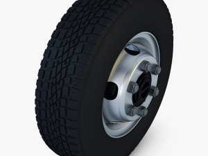 truck wheel v 1 3D Model