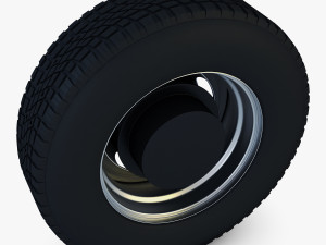 truck wheel v 1 3D Model