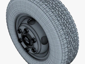 truck wheel v 1 3D Model