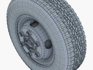 truck wheel v 1 3D Model