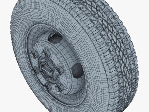 truck wheel v 1 3D Model