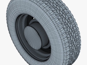 truck wheel v 1 3D Model
