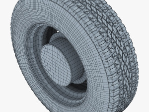 truck wheel v 1 3D Model
