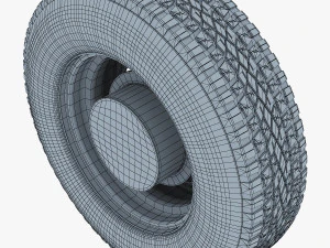 truck wheel v 1 3D Model
