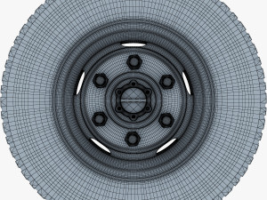 truck wheel v 1 3D Model