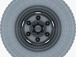 truck wheel v 1 3D Model