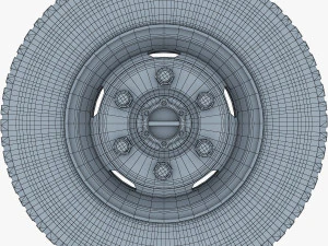 truck wheel v 1 3D Model