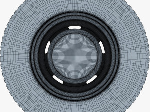 truck wheel v 1 3D Model