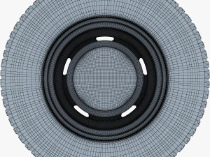 truck wheel v 1 3D Model
