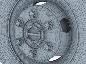 truck wheel v 1 3D Model