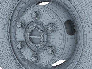 truck wheel v 1 3D Model