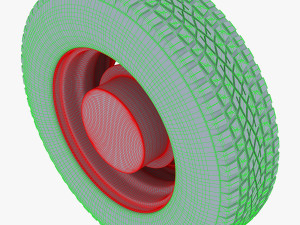 truck wheel v 1 3D Model