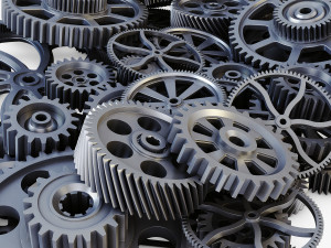 pile of scattered gears v 1 3D Model