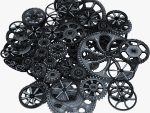 pile of scattered gears v 1 3D Model