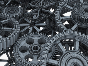 pile of scattered gears v 1 3D Model