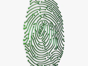 electronic fingerprint v 1 3D Model