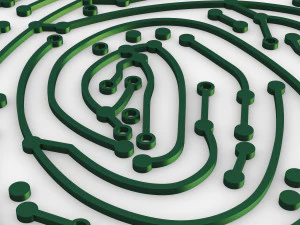 electronic fingerprint v 1 3D Model