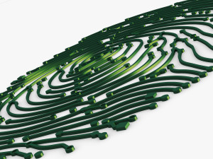 electronic fingerprint v 1 Modèle 3D