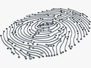 electronic fingerprint v 1 3D Model