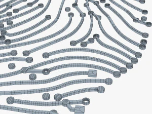 electronic fingerprint v 1 3D Model